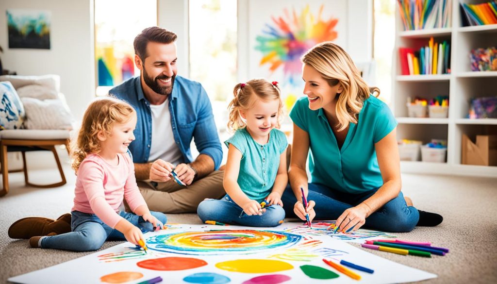 dibujar en familia